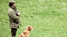 Jagdversicherung: Dank der Gothaer Jagdhaftpflicht genießt der Jäger mit seinem Hund sorglos die Jagd.